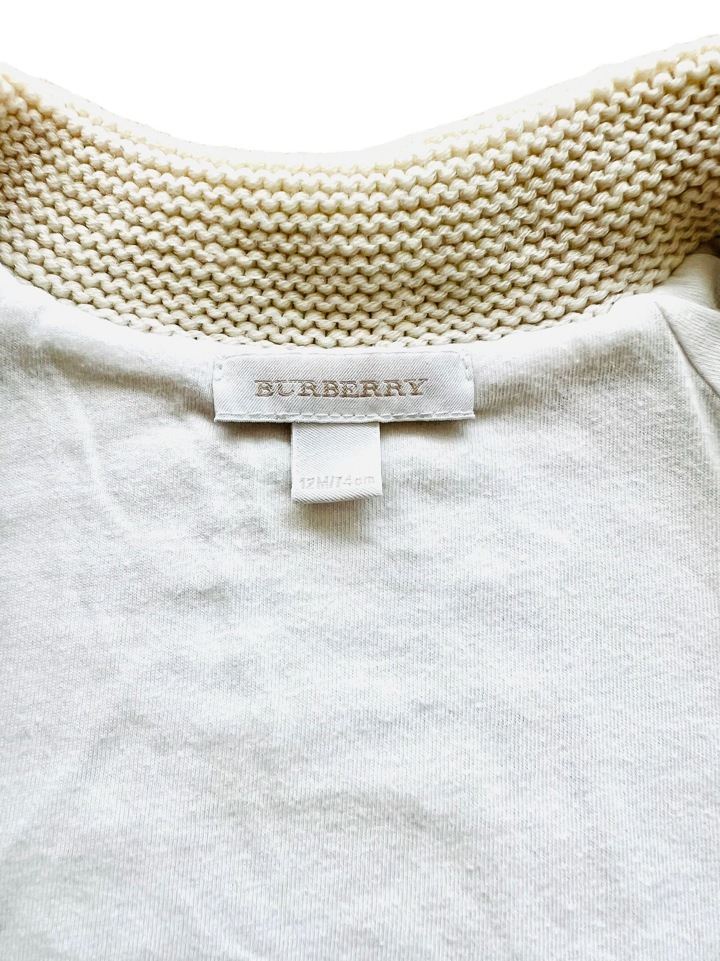 Burberry lined cardigan/jacket for girls - 12 months