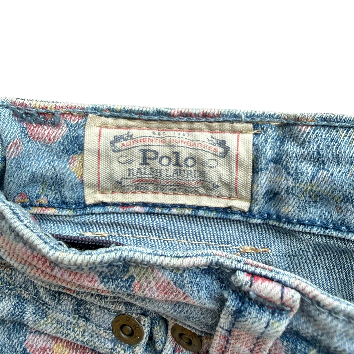 Jeans fiori mod. Bowery skinny Polo Ralph Lauren - 6 anni