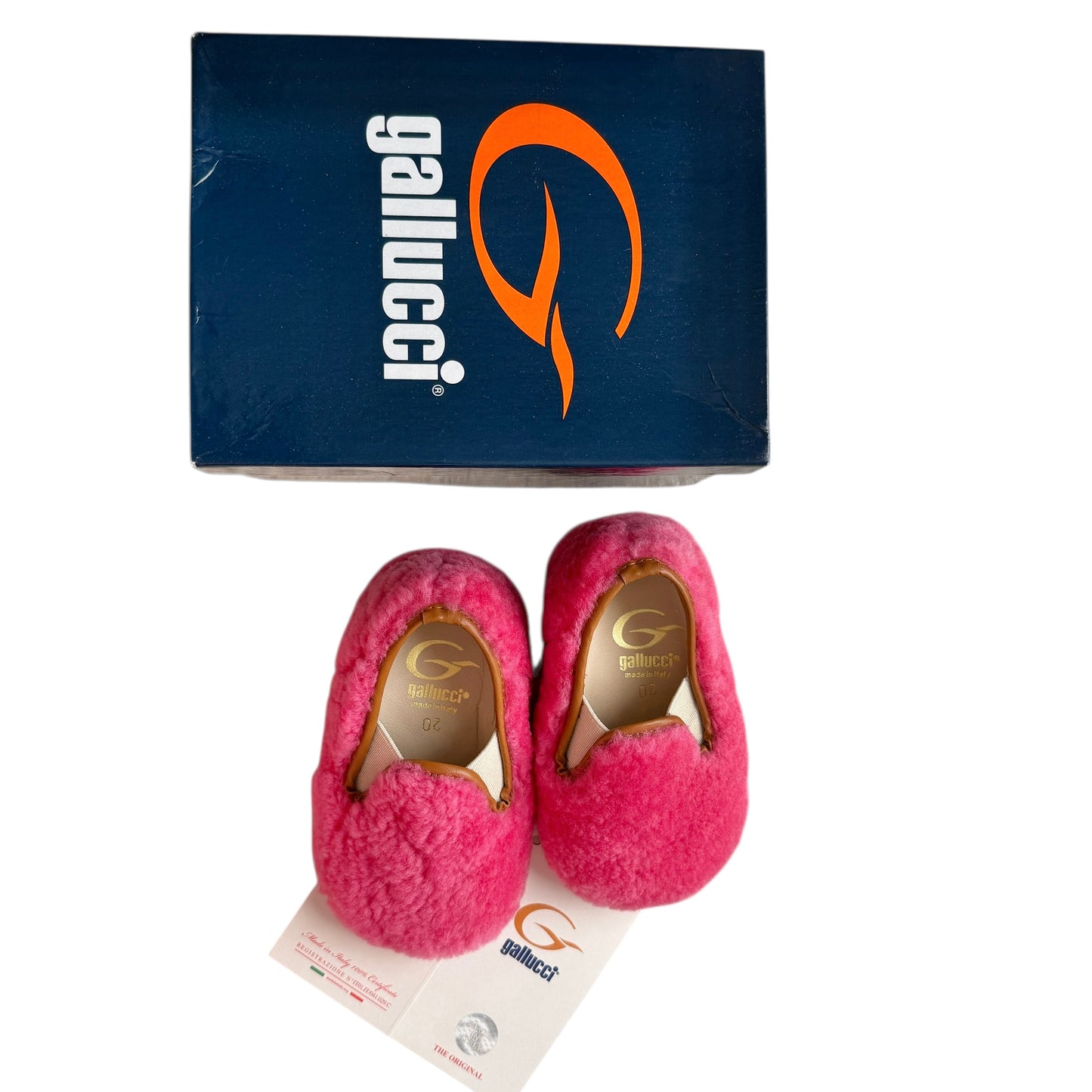 Pantofole pelose Gallucci NUOVE - numero 20