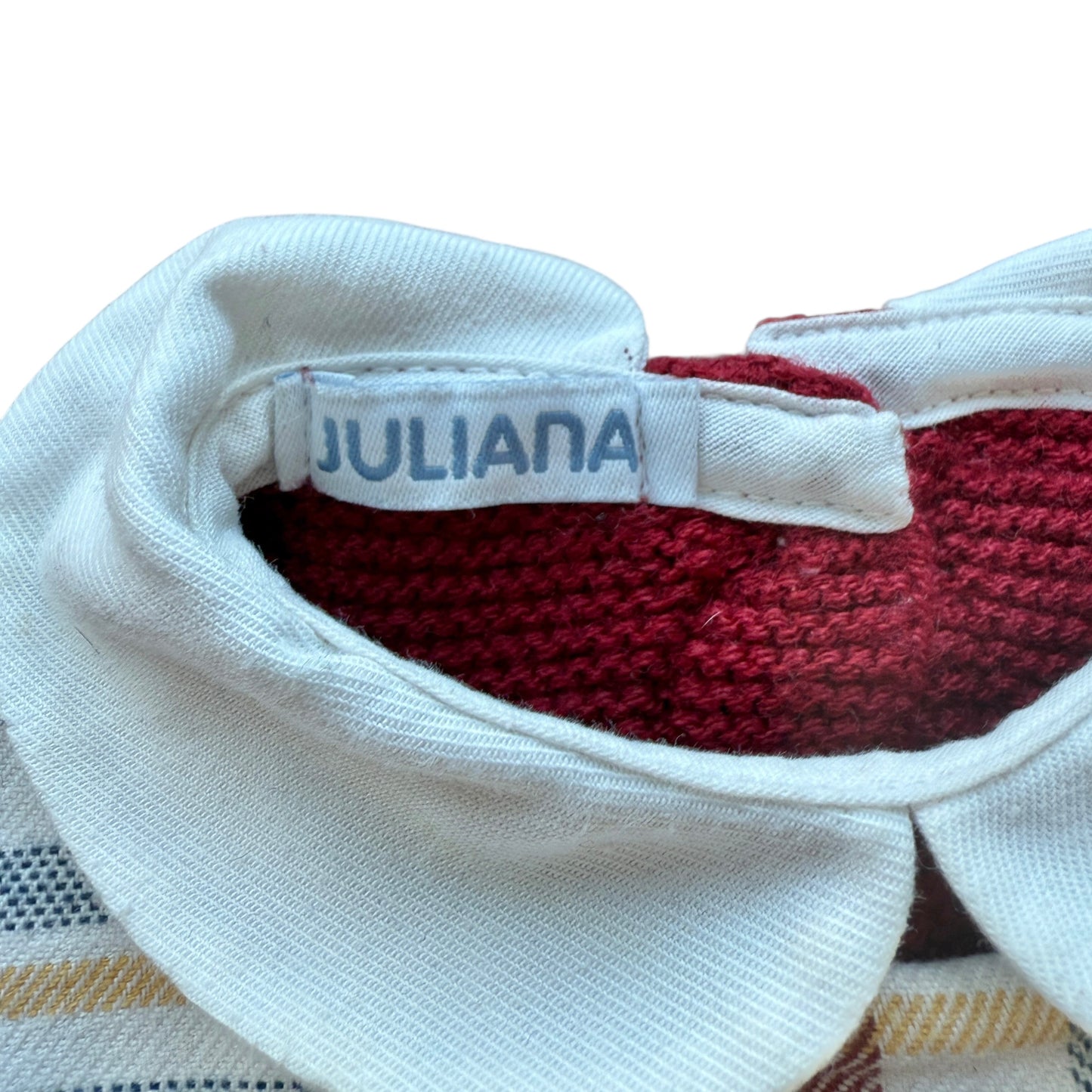 Completo pagliaccetto e maglia scozzese Juliana - 6 mesi