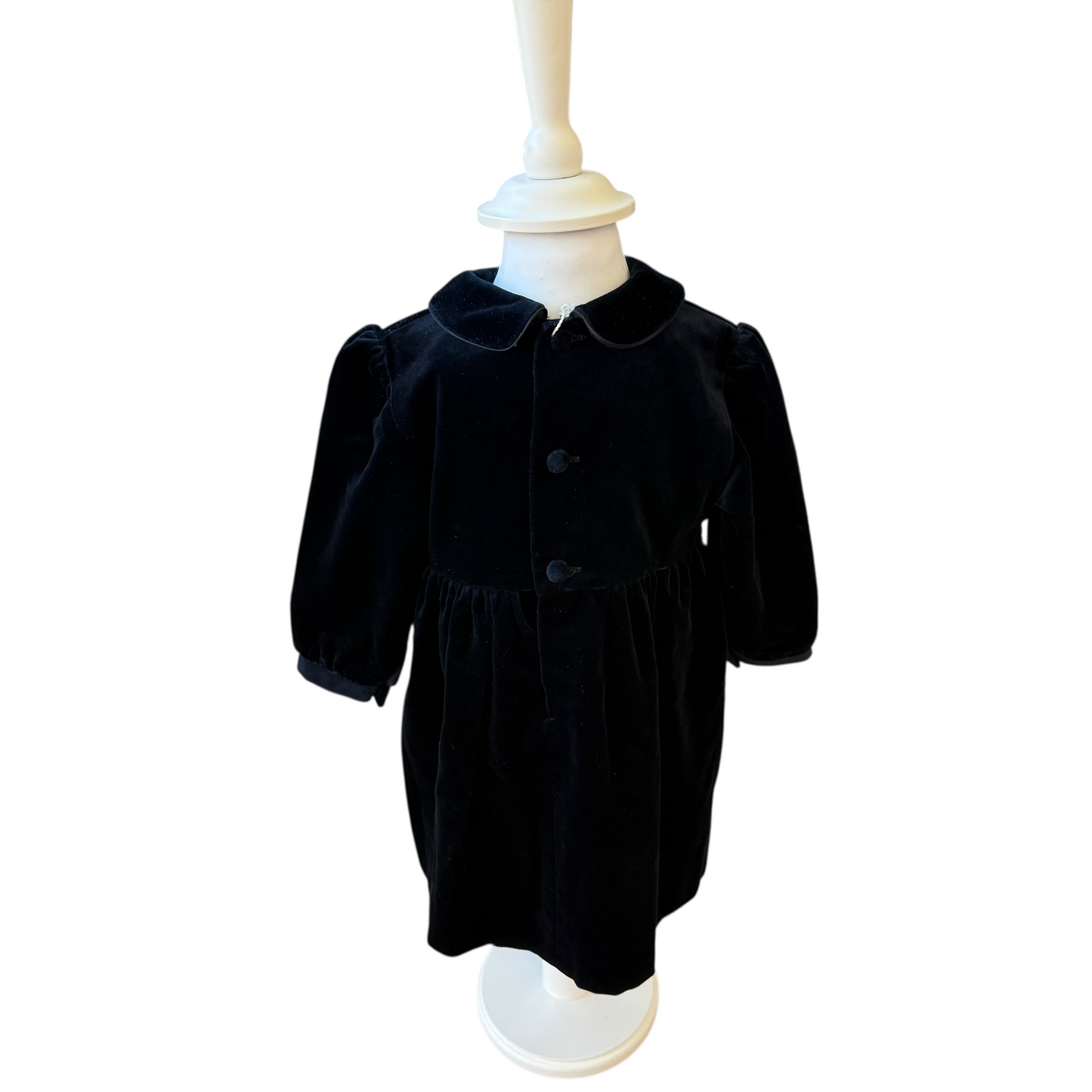 Abito velluto blu notte Aletta - 9/12 mesi