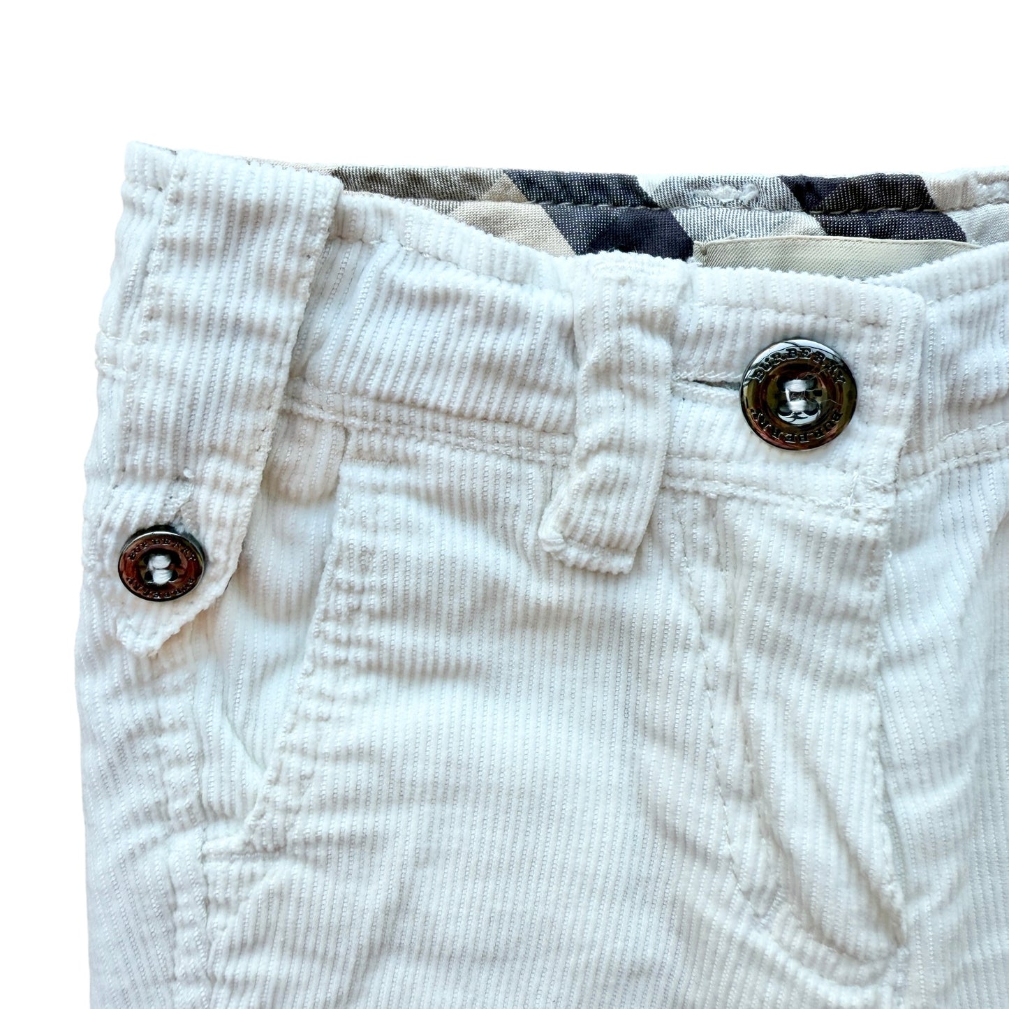 Pantaloni velluto slim Burberry - 6 mesi