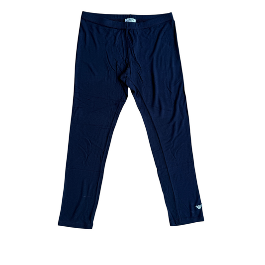 Leggings blu logo argento Armani Junior - 8 anni