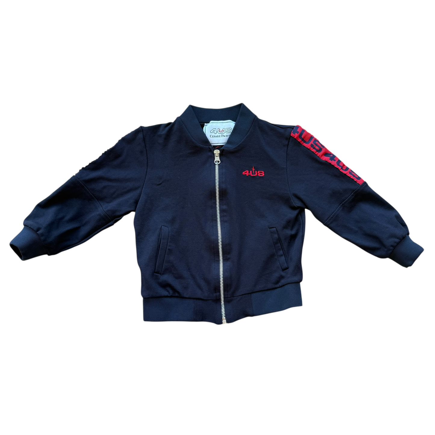 Felpa full zip garzata Paciotti - 4 anni