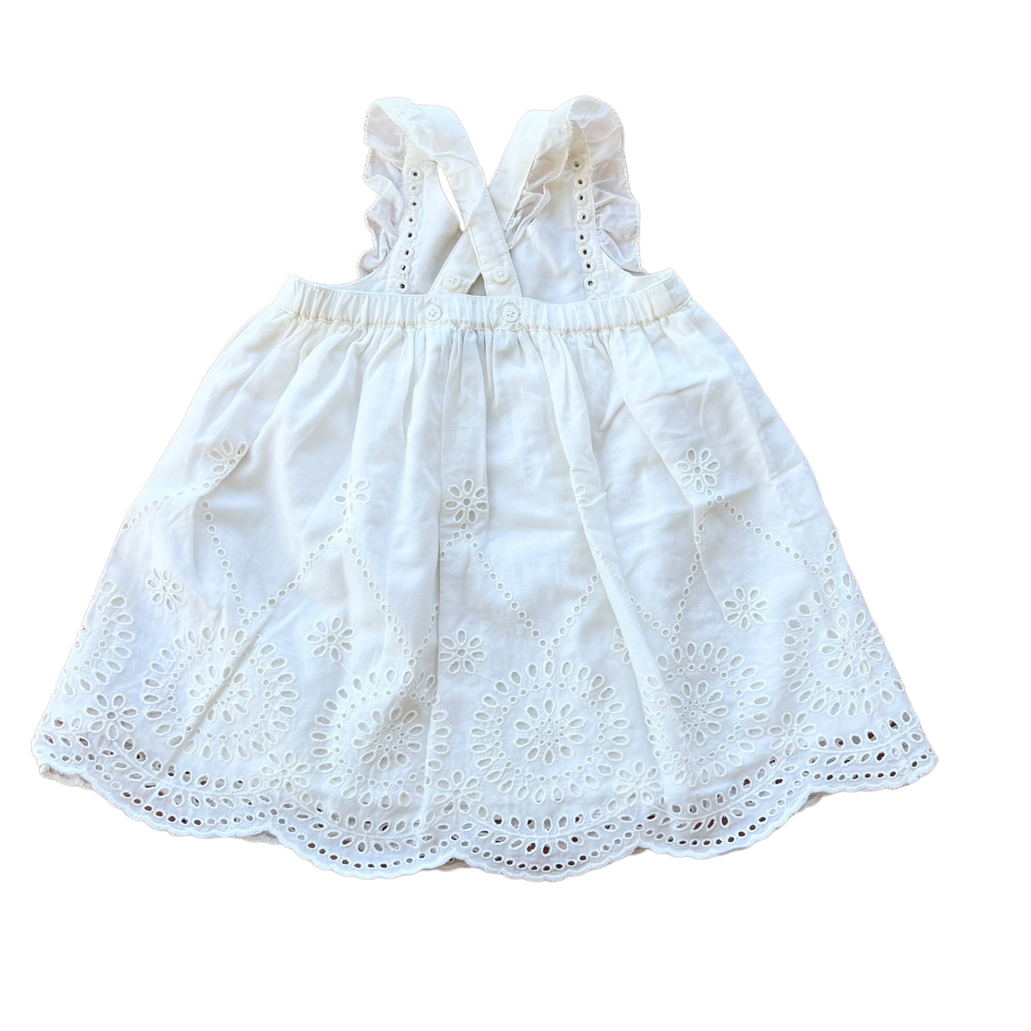 Abito salopette sangallo con coulotte Stella McCartney - 3/6 mesi