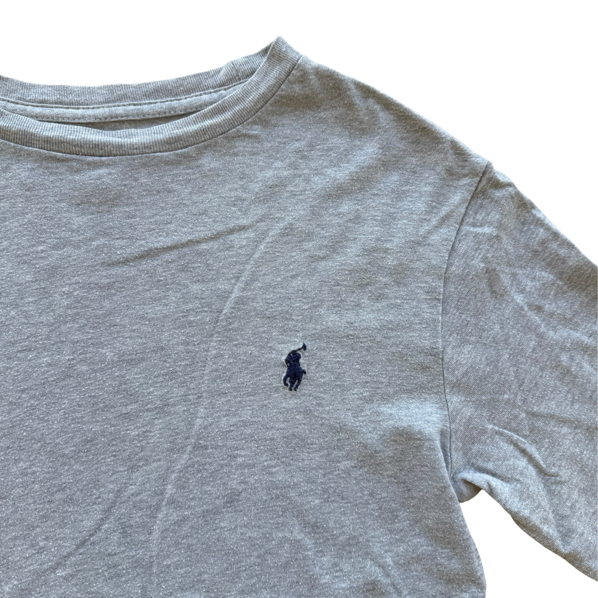 Maglia manica lunga grigio melange Polo Ralph Lauren - 8 anni