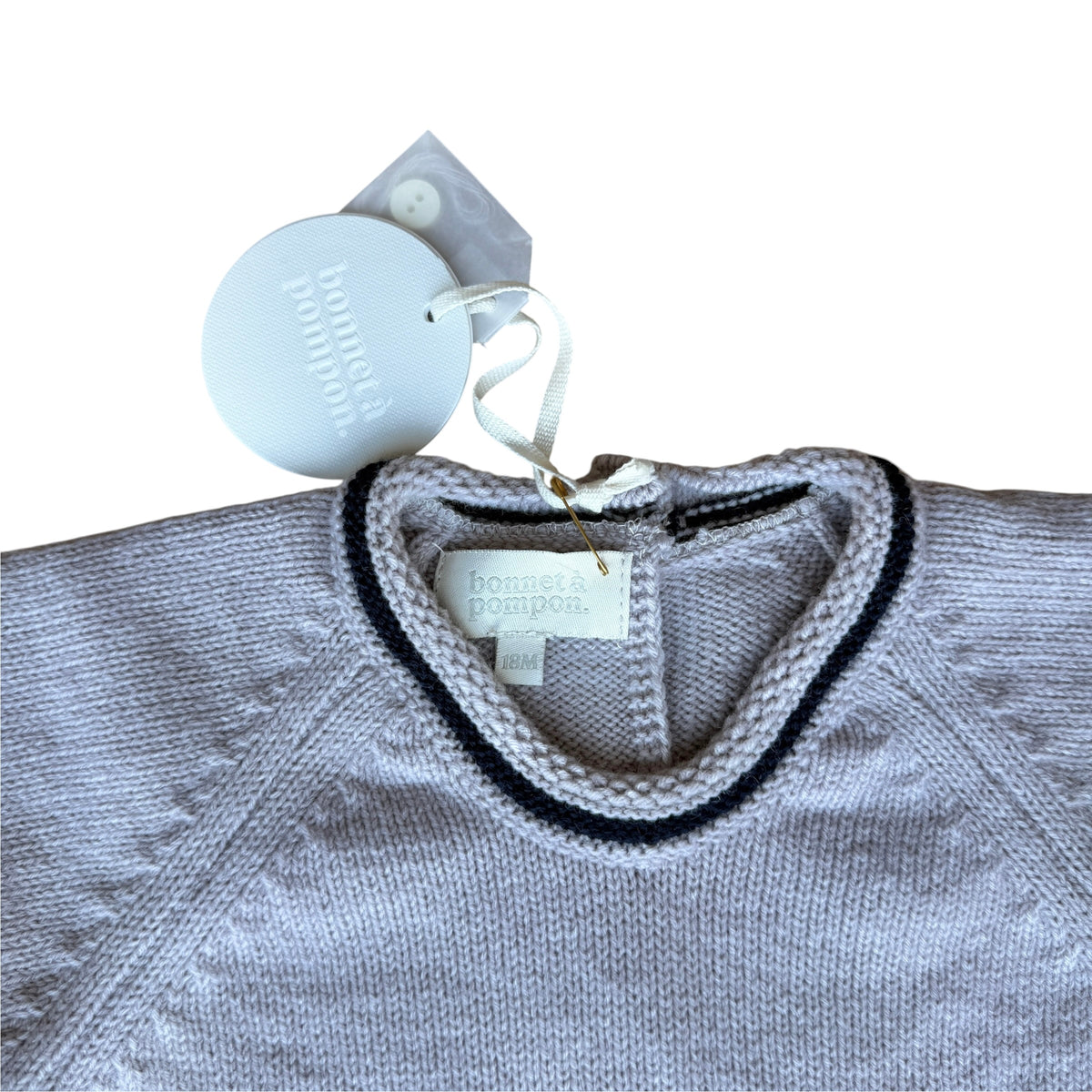 Maglioncino misto lana Bonnet à Pompon NUOVO - 12/18 mesi