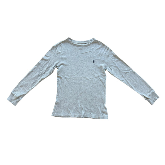 Maglia manica lunga grigio melange Polo Ralph Lauren - 8 anni