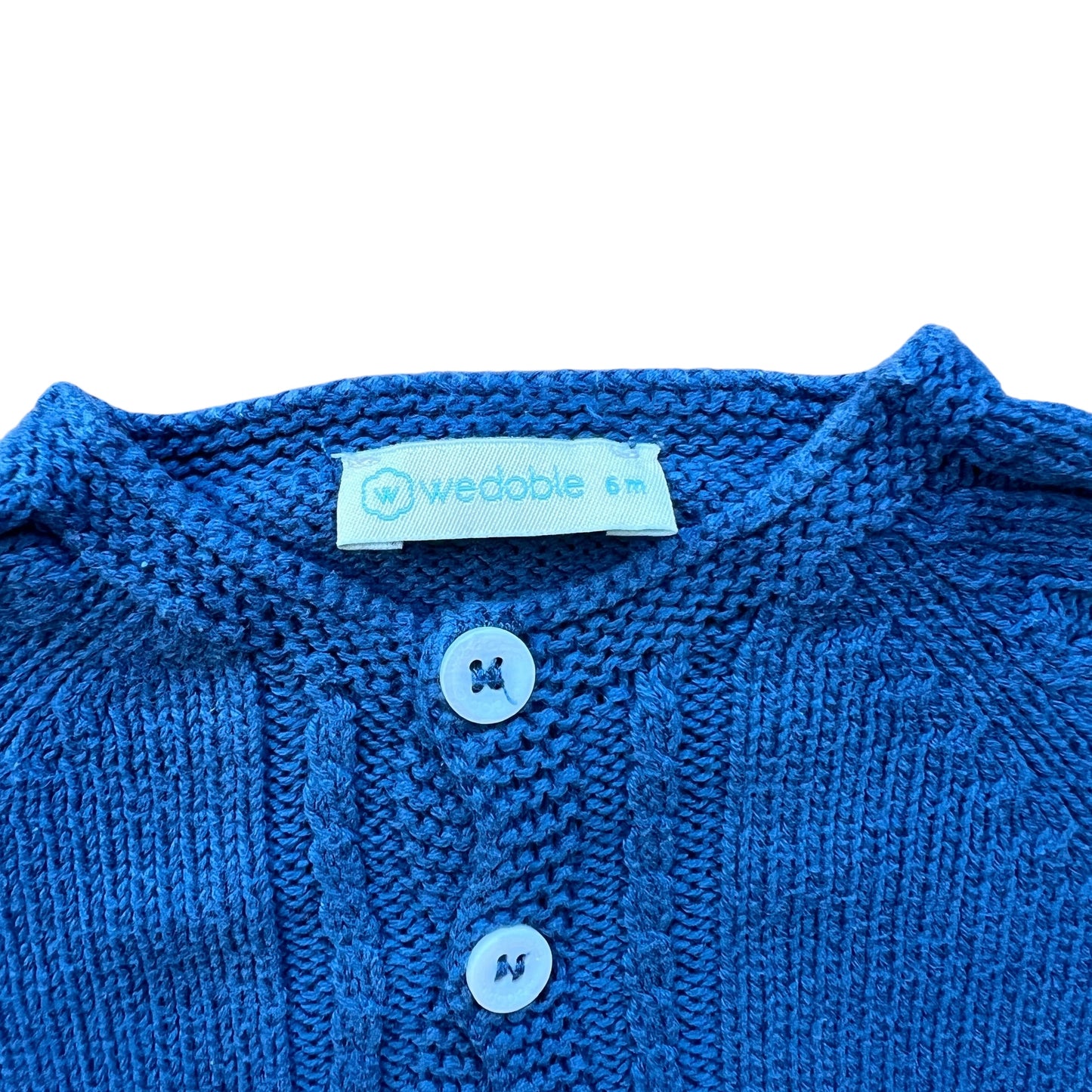 Cardigan filo di cotone Wedoble - 3/6 mesi