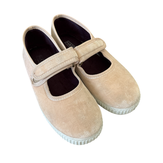Ballerine mod. Mary Jane in velluto Hampton Canvas - numero 32