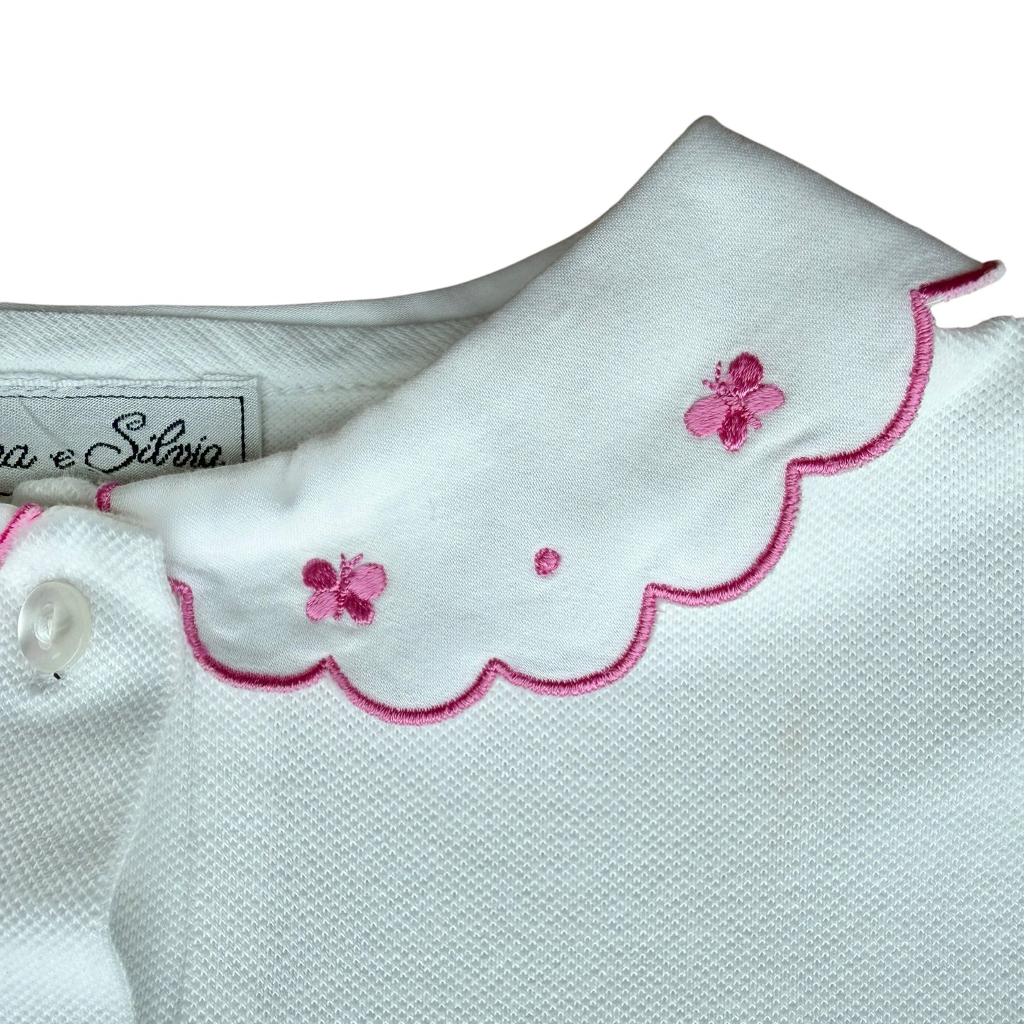 Polo Elena e Silvia bordo colletto fucsia - 8 anni (veste 6)