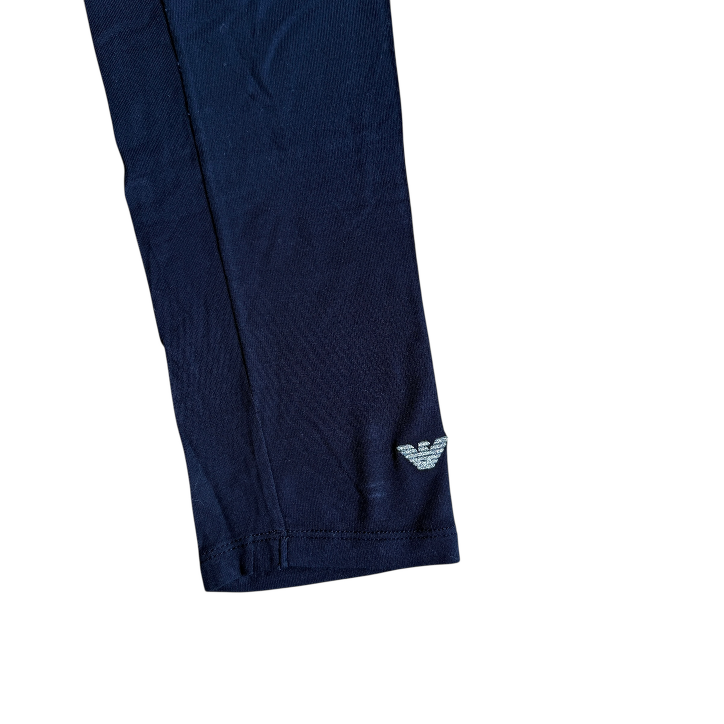 Leggings blu logo argento Armani Junior - 8 anni