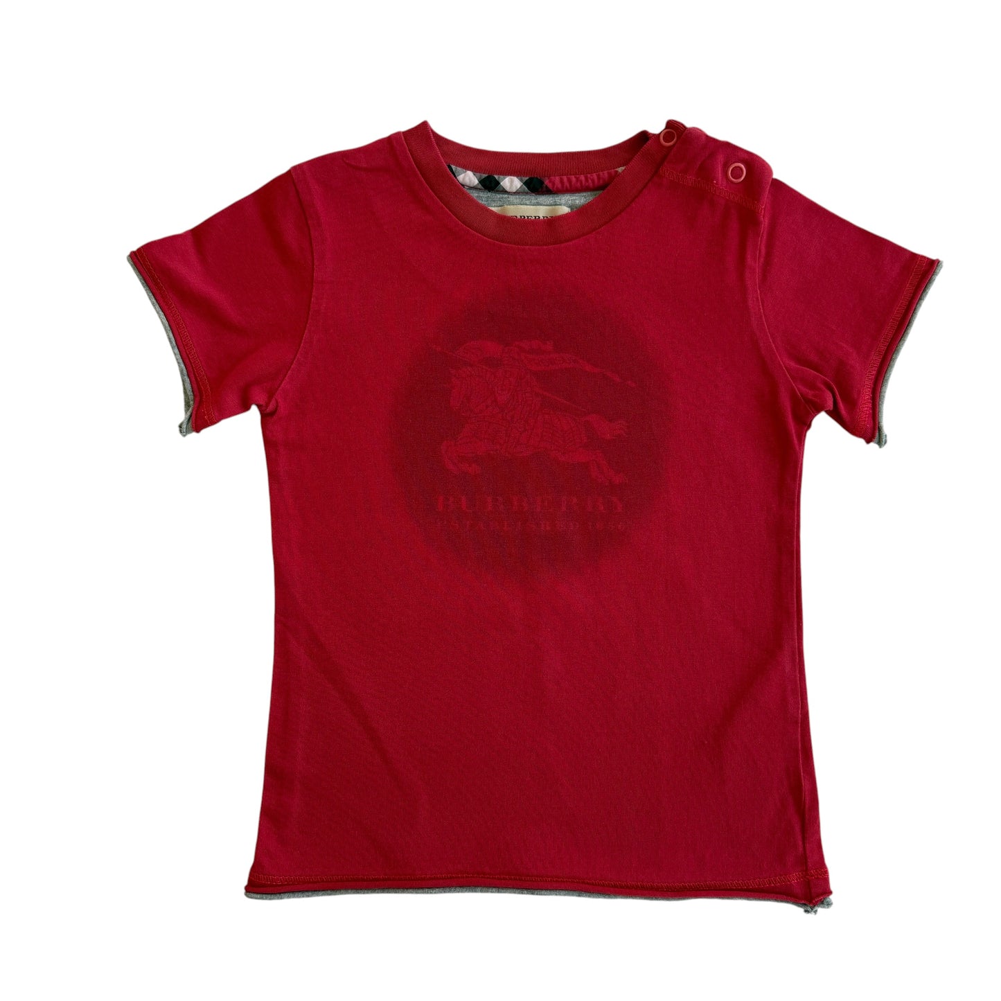T-shirt rossa Burberry - 12 mesi