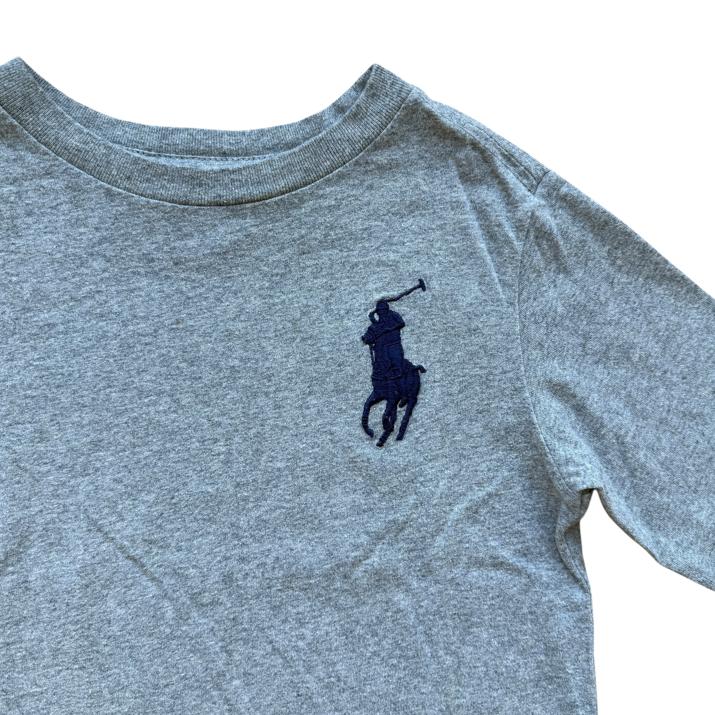 Maglia manica lunga grigio melange Polo Ralph Lauren - 3 anni