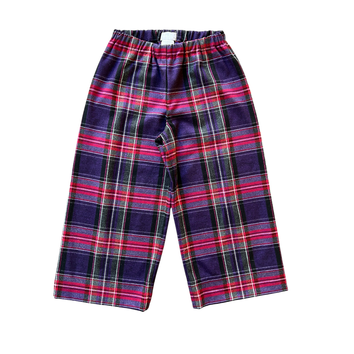 Pantalone scozzese viola Il Gufo - 5 anni