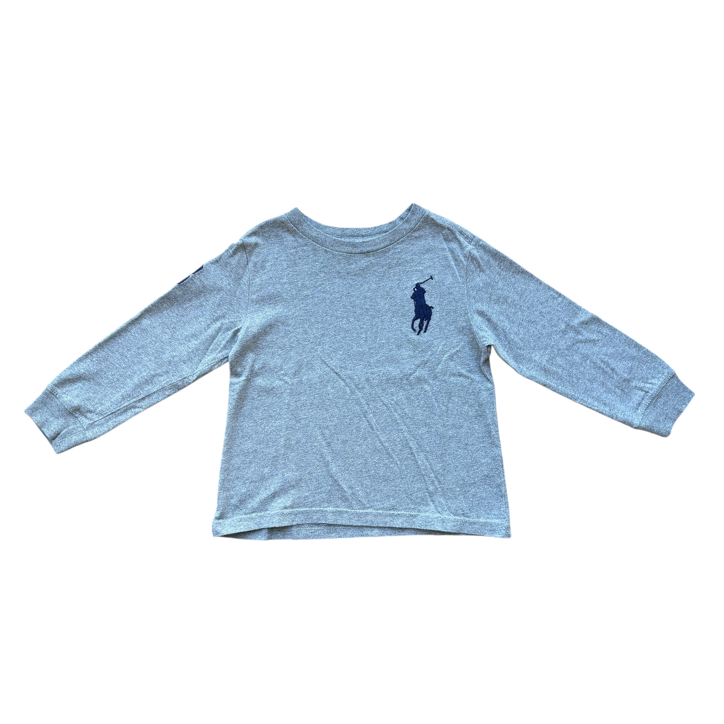 Maglia manica lunga grigio melange Polo Ralph Lauren - 3 anni