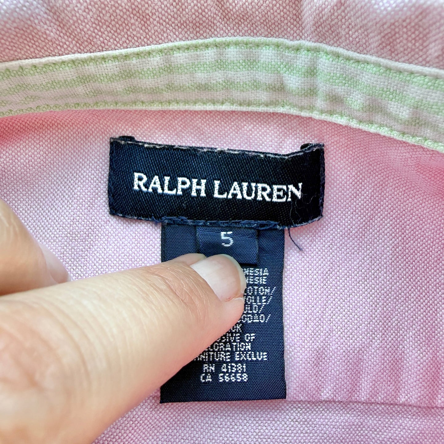 Camicia rosa bambina Ralph Lauren - 5 anni