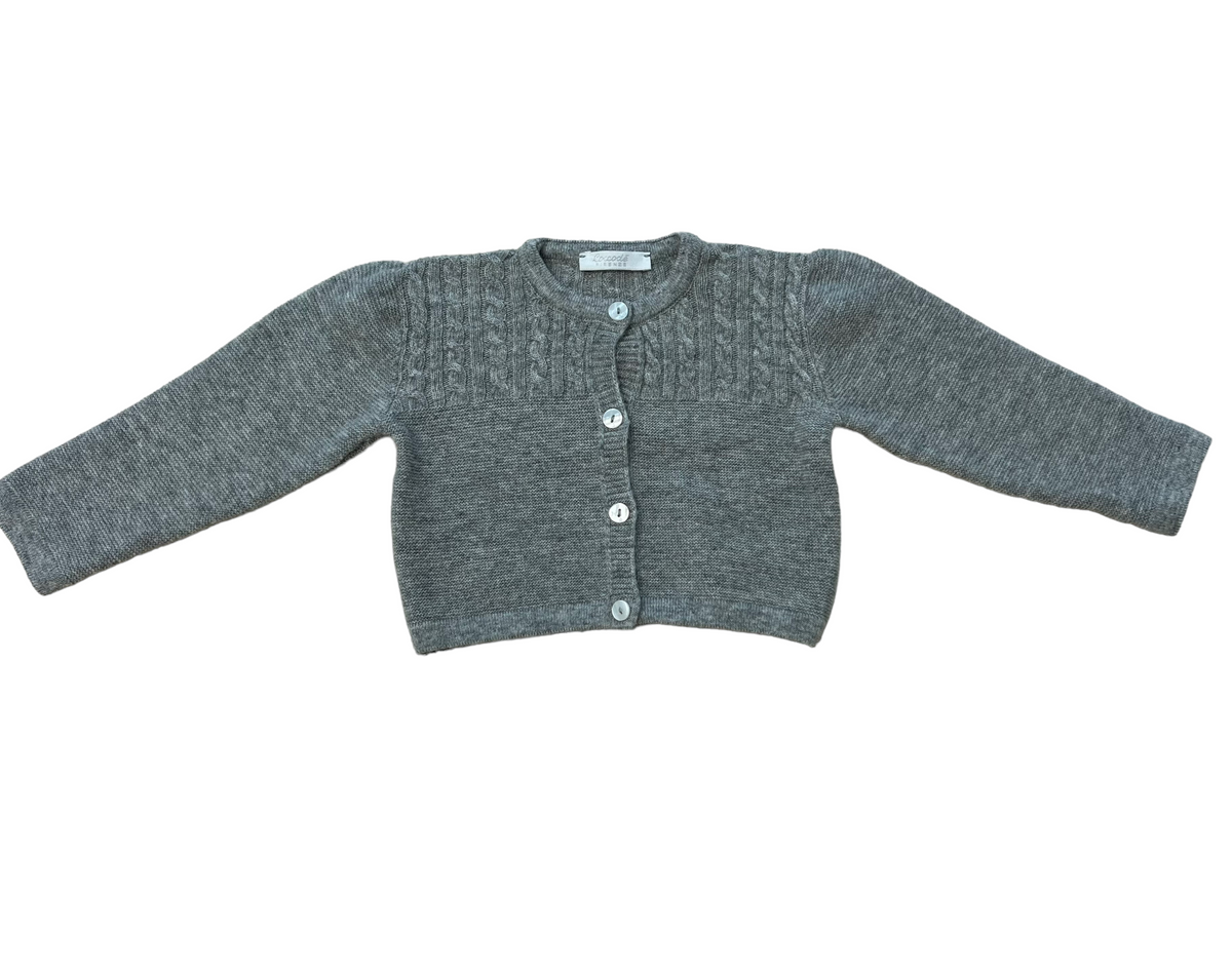 Completo tutina e cardigan Coccodè misto lana merino - 9 mesi