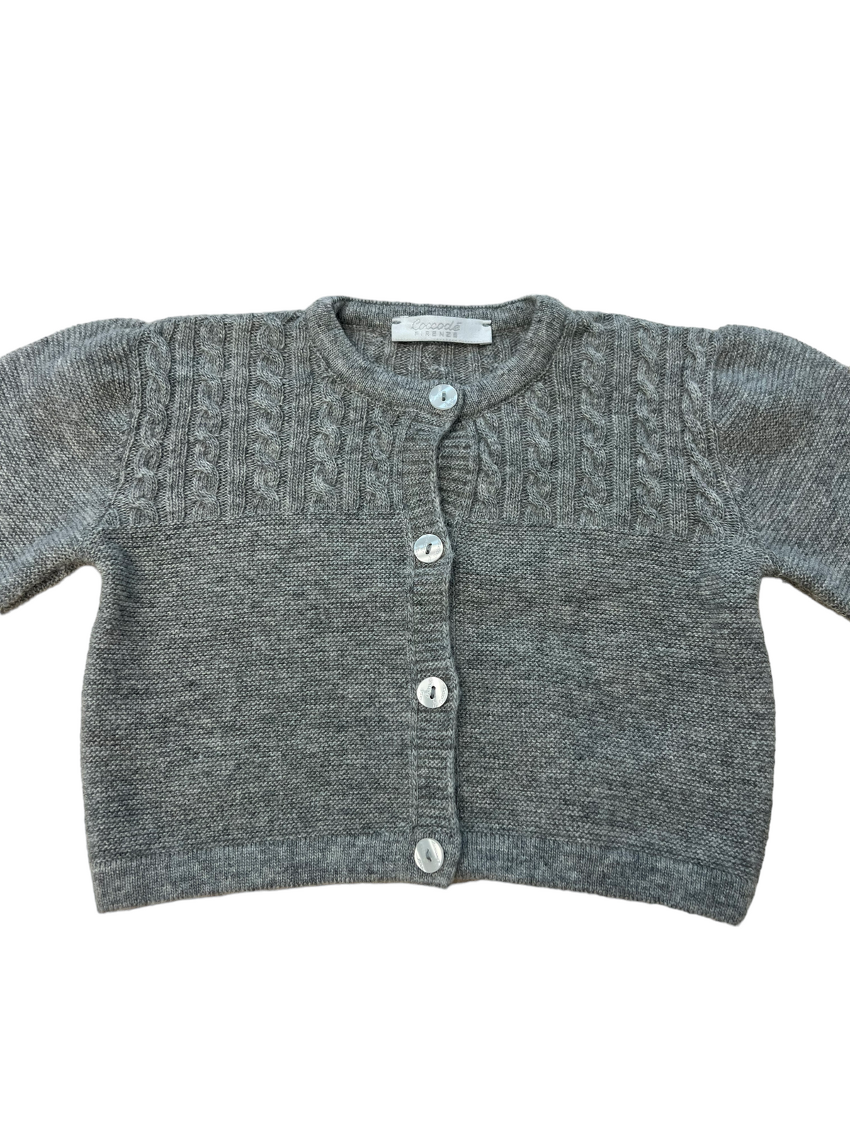 Completo tutina e cardigan Coccodè misto lana merino - 9 mesi