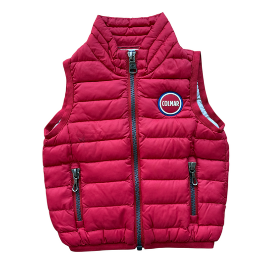 Piumino smanicato rosso Colmar - 9 mesi