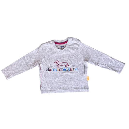 T-shirt manica lunga grigio melange Harmont & Blaine - 12 mesi