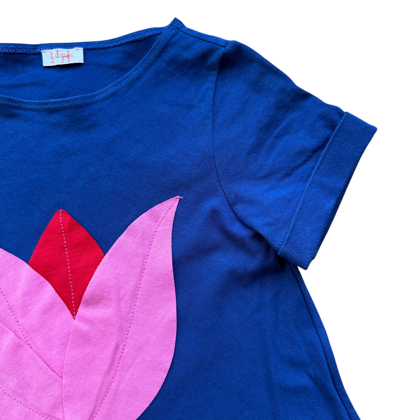 Abito cotone fiore Il Gufo - 6 anni