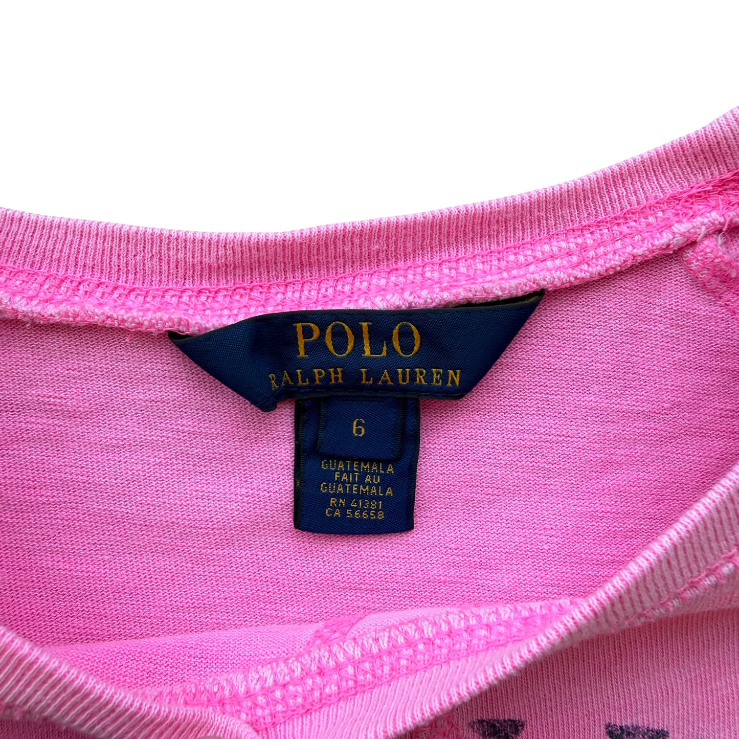 Felpa leggera rosa washed Ralph Lauren - 6 anni