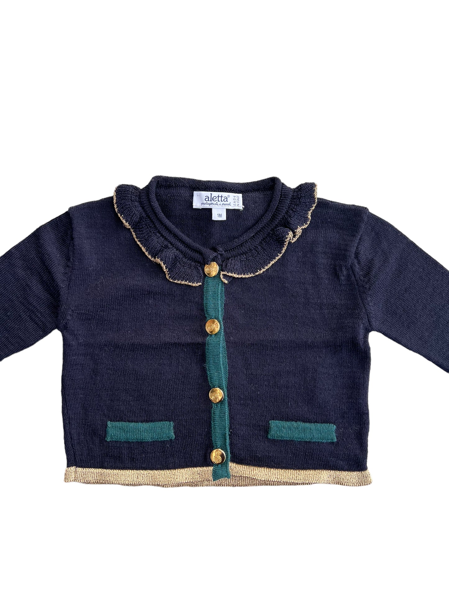 Completo elegante natalizio Aletta - 1 mese