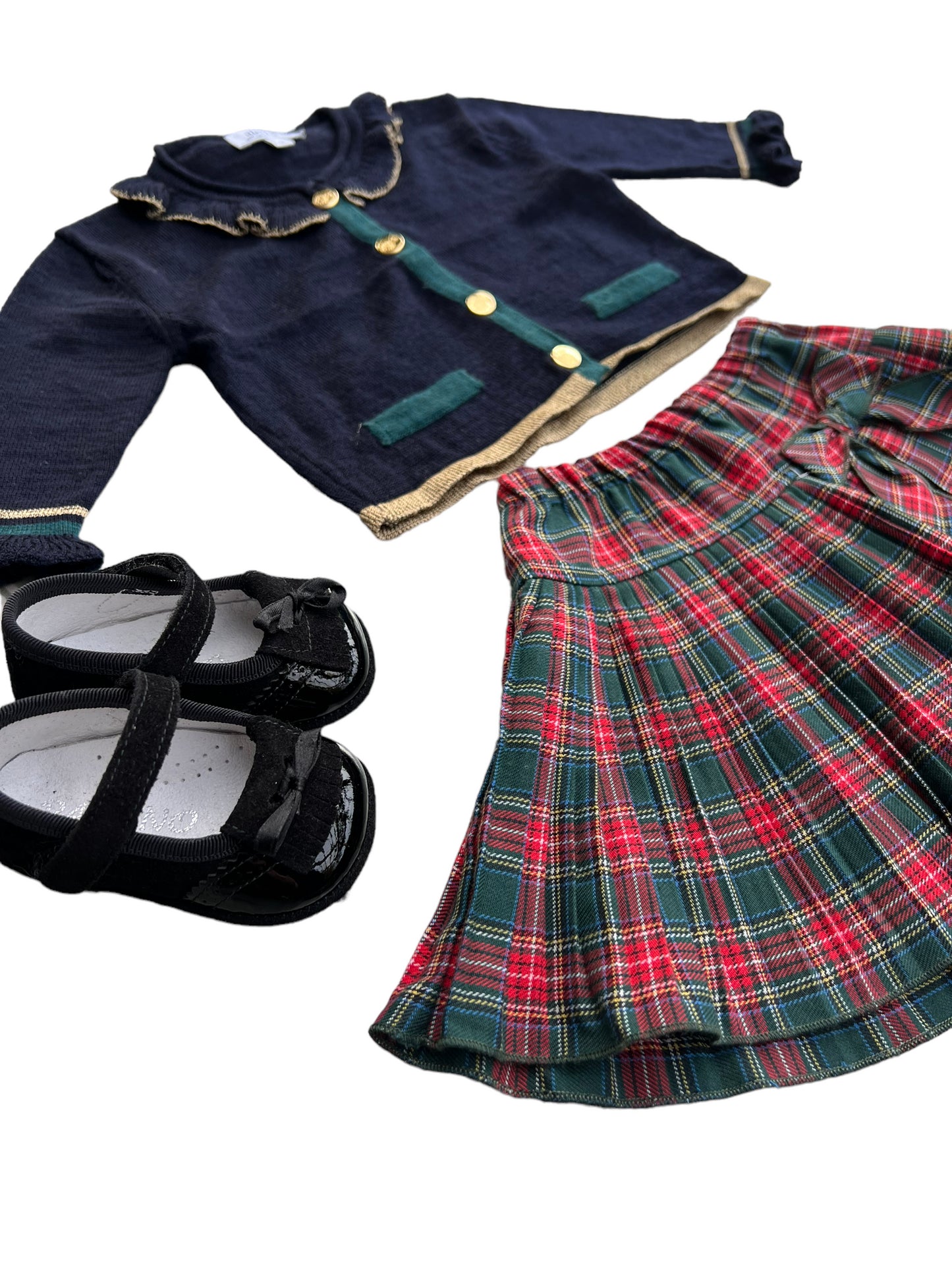 Completo elegante natalizio Aletta - 1 mese