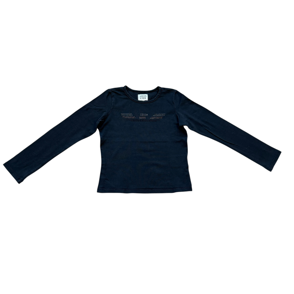 Maglia manica lunga nera Armani Junior - 6 anni