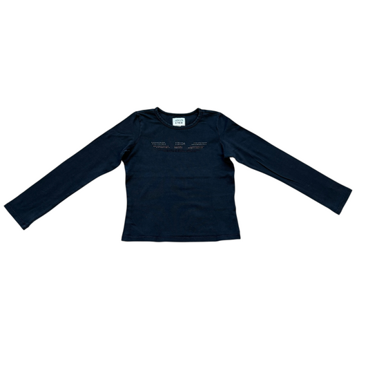 Maglia manica lunga nera Armani Junior - 6 anni