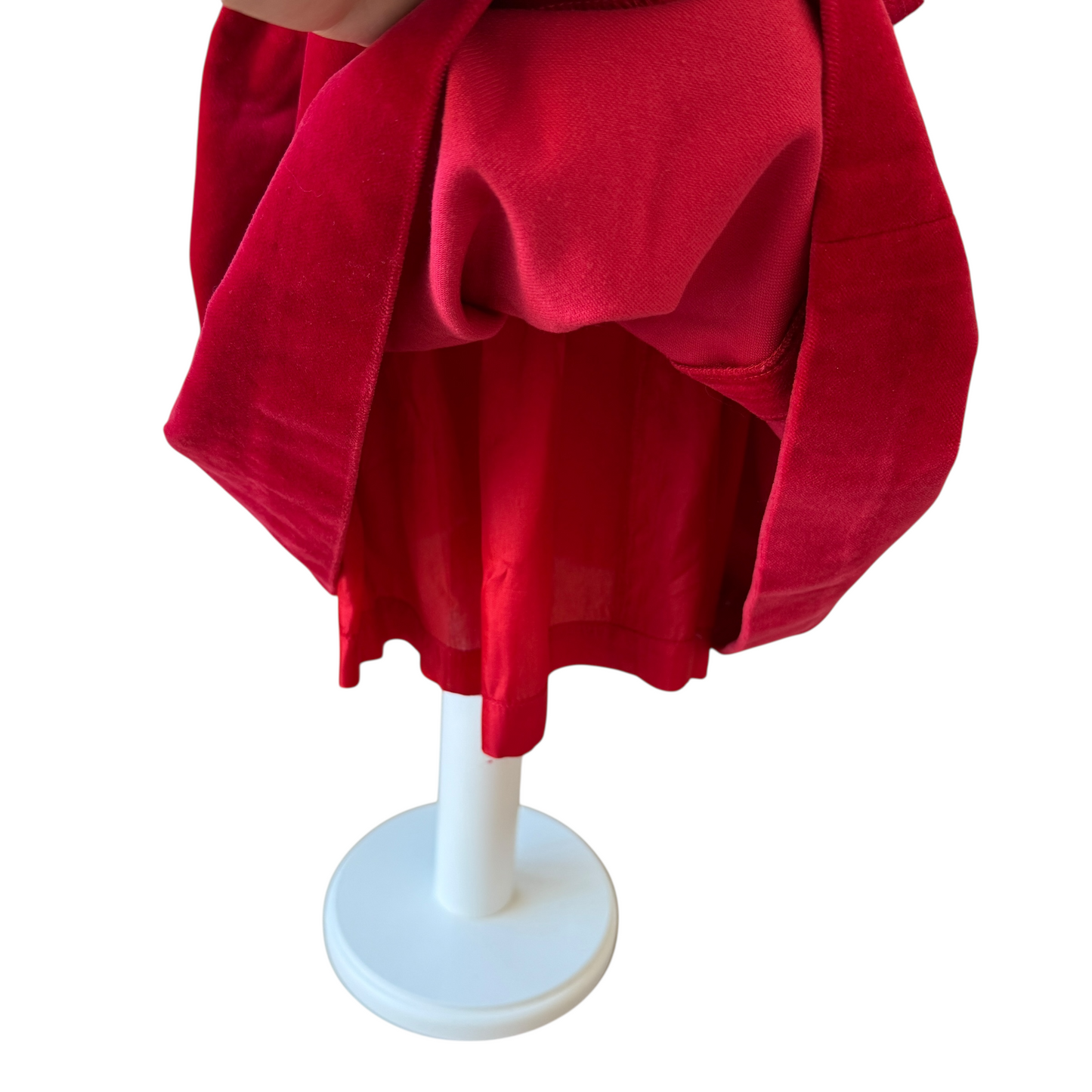 Abito velluto rosso All'isola di Burano - 12 mesi