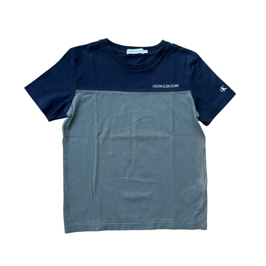 T-shirt bicolore Calvin Klein - 10 anni