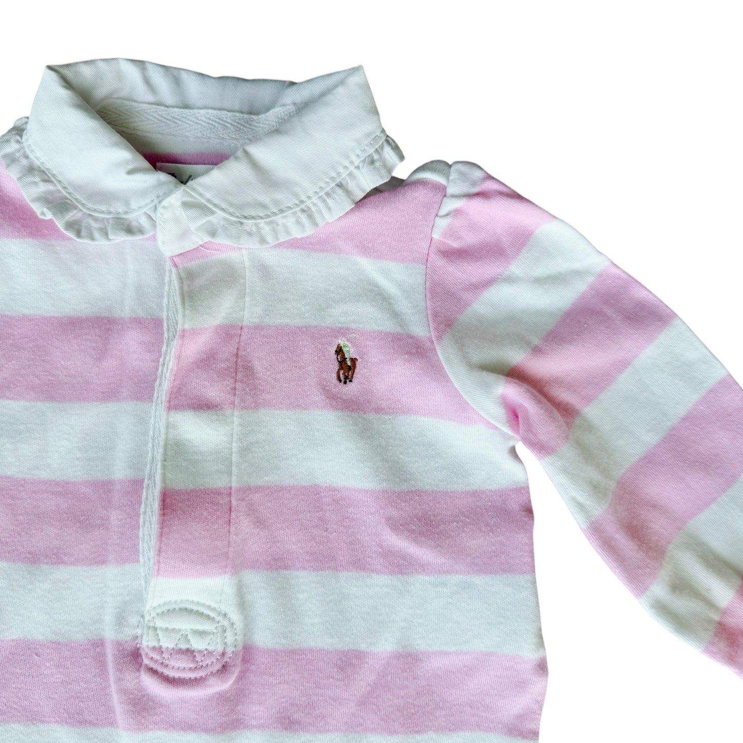 Tutina righe rosa Ralph Lauren - 6 mesi
