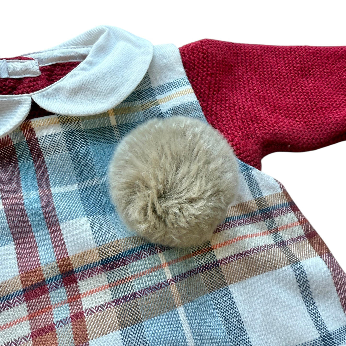 Completo pagliaccetto e maglia scozzese Juliana - 6 mesi