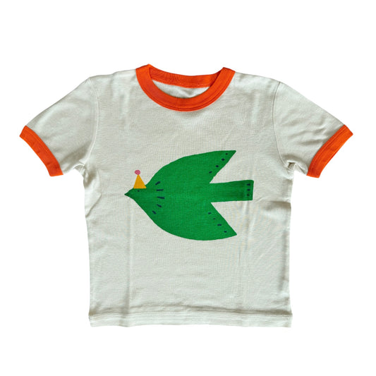 T-shirt Uccellino pima cotone organico unisex Misha & Puff - 6 Anni