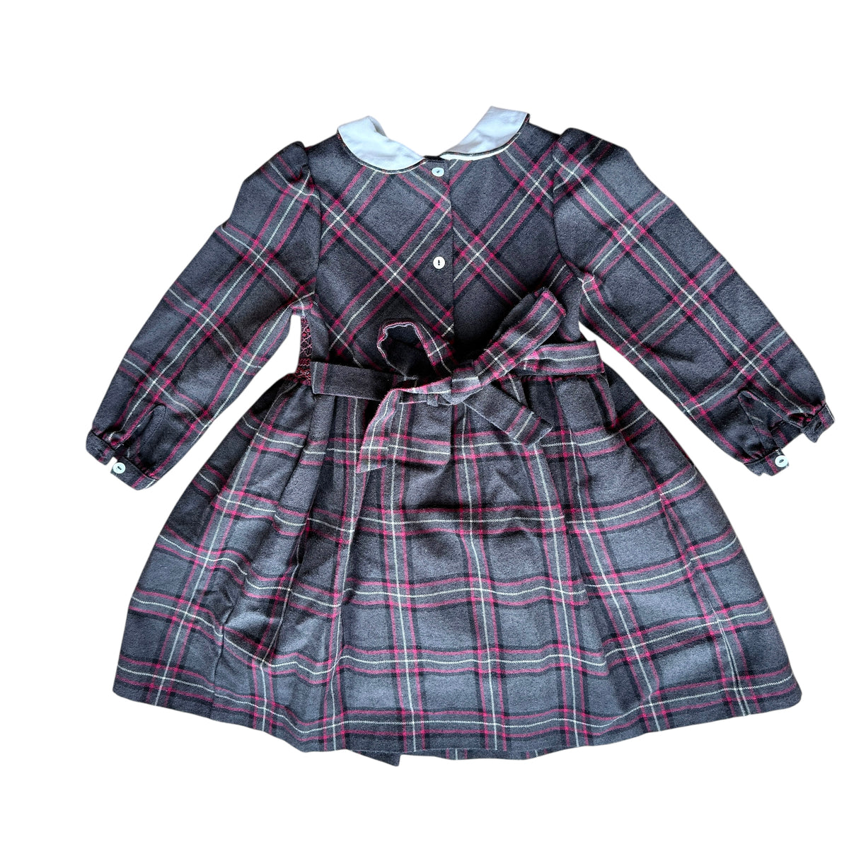 Abito misto lana con smock Malvi&co - 4 anni