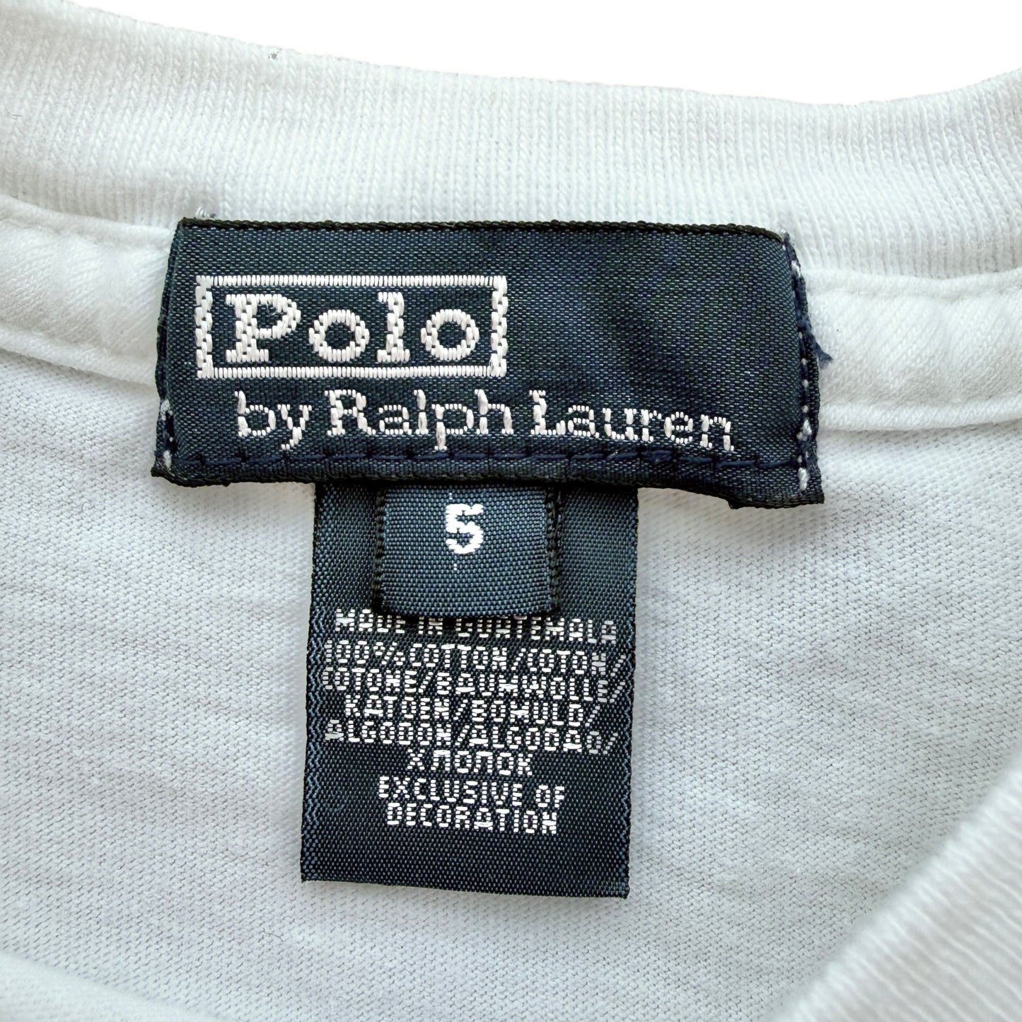 T-shirt bianca Polo Ralph Lauren - 5 anni