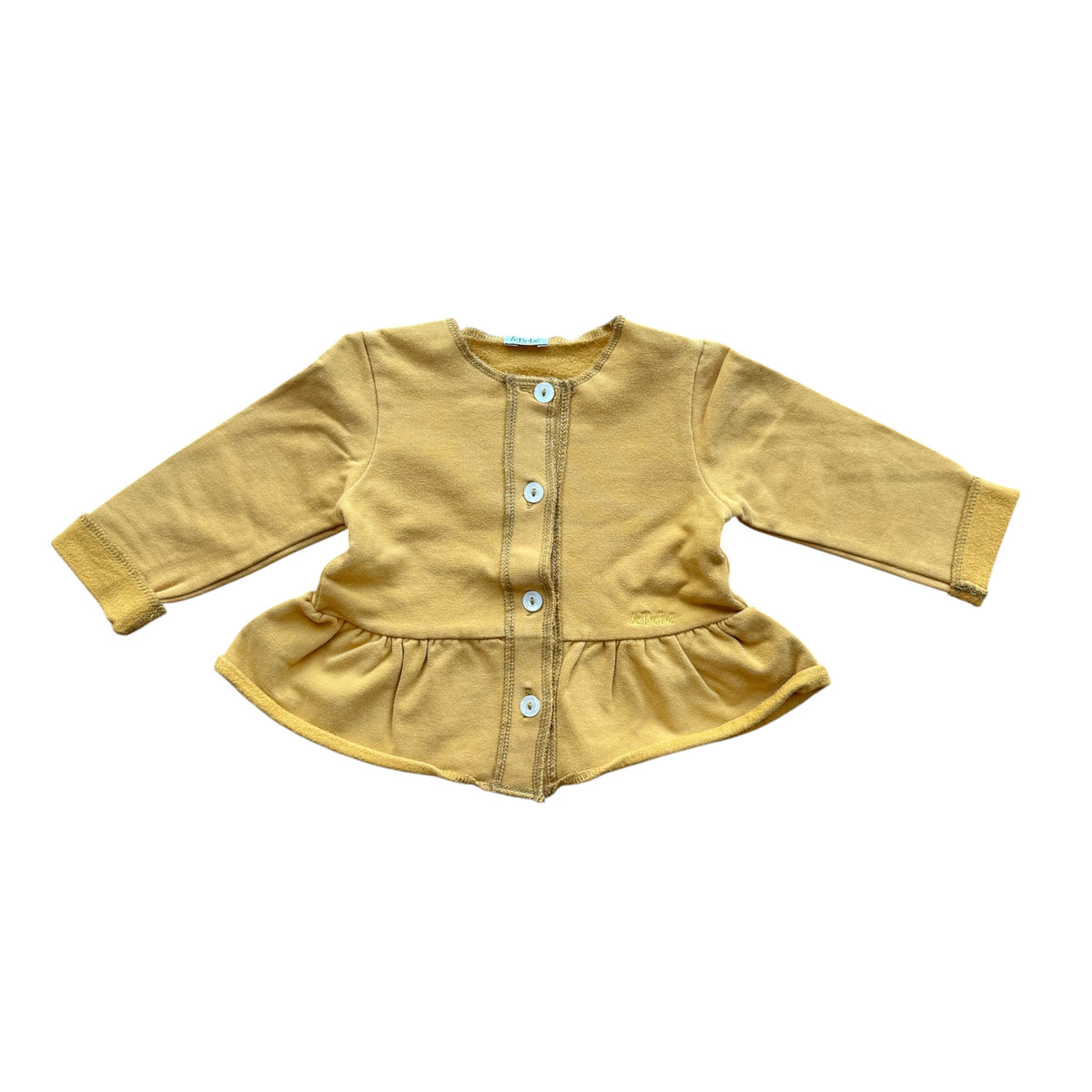 Cardigan felpa leggera senape Le Bebè - 9 mesi