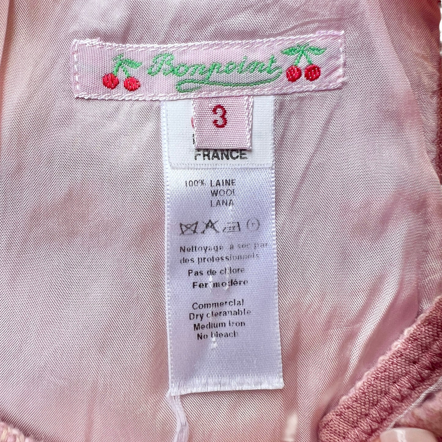 Abito scamiciato in lana Bonpoint - 3 anni