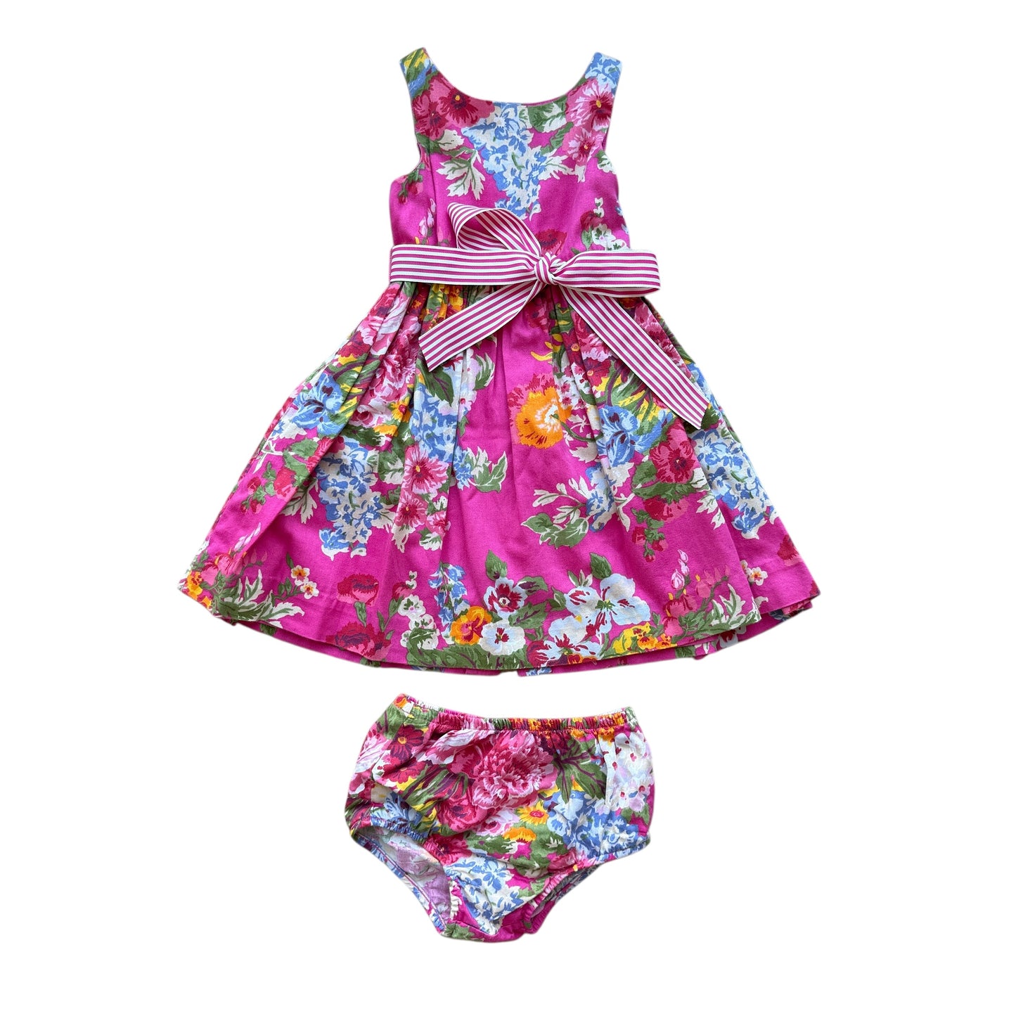 Abito Fiori con Coulotte Ralph Lauren - 12 mesi