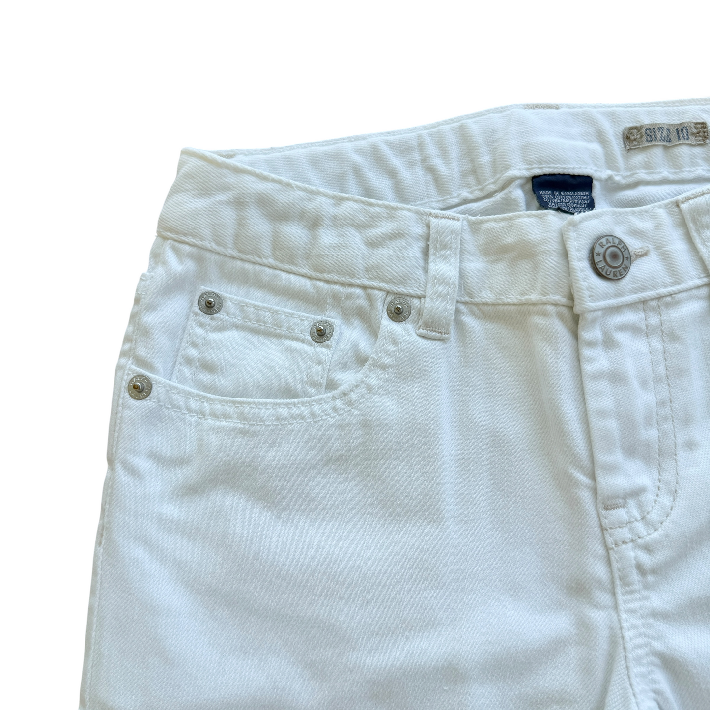 Bermuda jeans bianchi Ralph Lauren - 10 anni