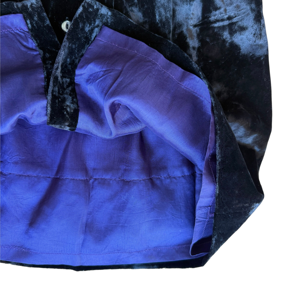 Abito scamiciato in velluto nero Ralph Lauren - 3 anni