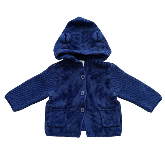 Cardigan cotone con cappuccio BabyGap - 3/6 mesi