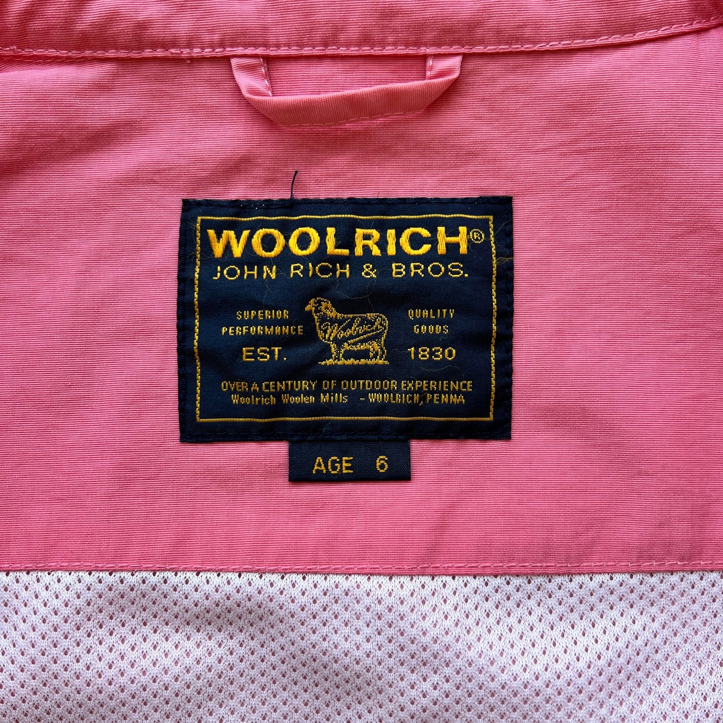 Giubbino leggero rosa Woolrich bambina - 6 anni