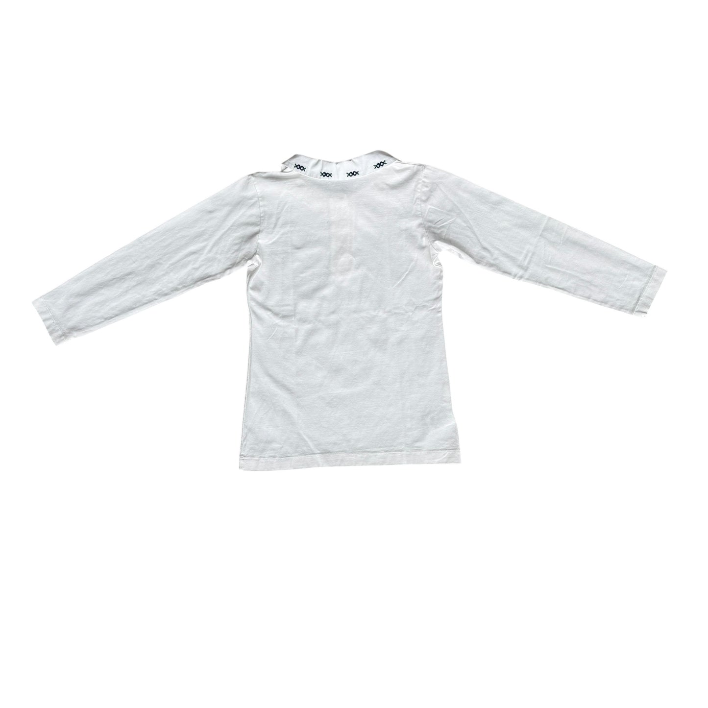 Polo manica lunga con colletto ricamato Malvi&co - 6 anni