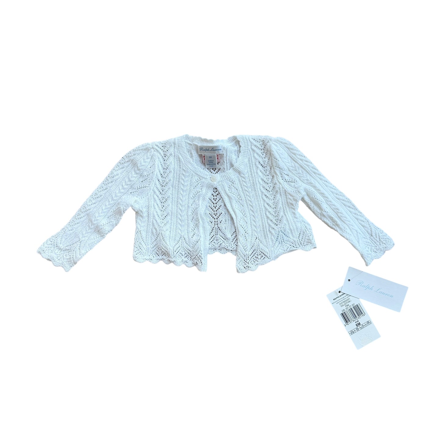 Coprispalle cotone traforato Polo Ralph Lauren NUOVO - 6 mesi