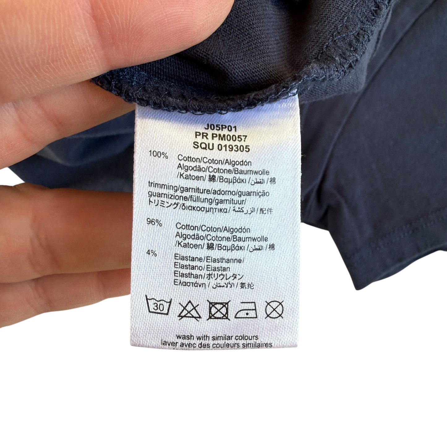 T-shirt blu notte Boss - 2/3 anni