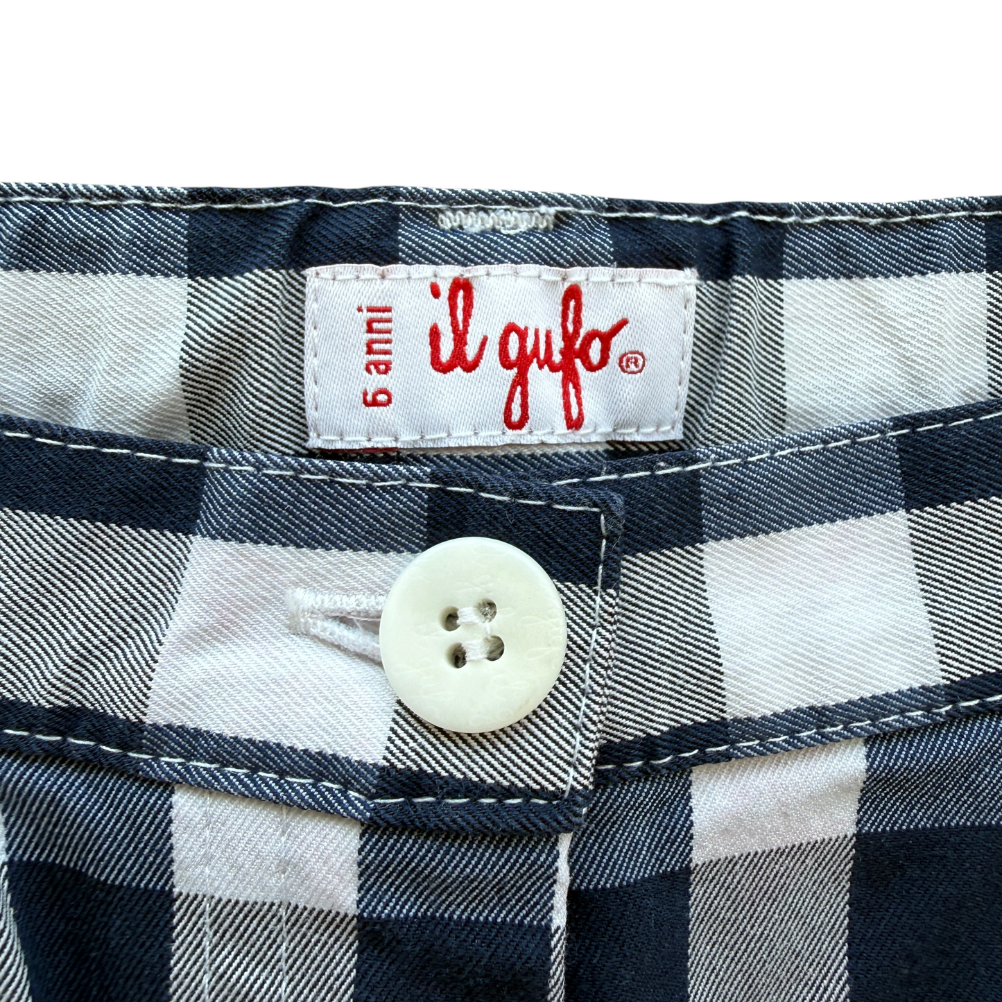 Pantaloncini vichy Il Gufo - 5/6 anni ￼