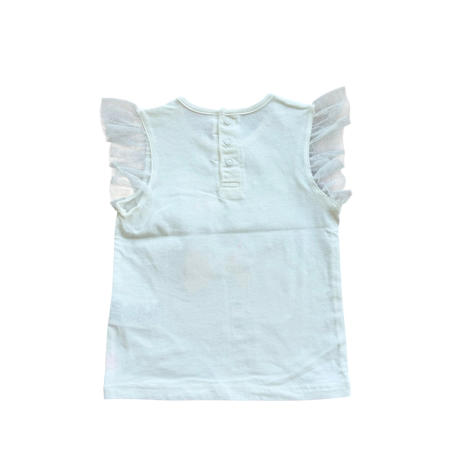 T-shirt Tulle e Paillettes Billieblush NUOVA - 18 Mesi